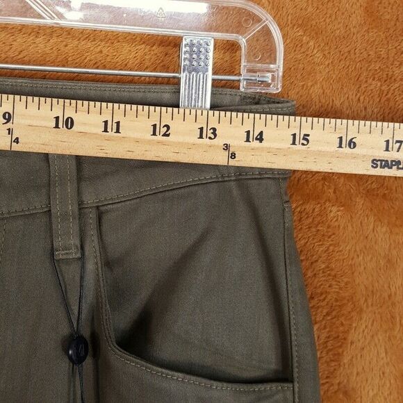 MONFRERE Jeans Mens 30 Green Coated Skinny Cargo Stretch Denim PRESTON $328 - Picture 7 of 10